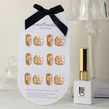 Rs Nail反射性閃粉啞光紫光指甲油9g秋冬全新霓虹閃亮啞光閃光鑽石銀金色uv Led浸泡式修飾女性指甲護理 - 金色 - 查看 4