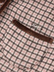 Balabala Girls Winter Tweed Jacket, Fashionable Young Girl Coat, Cute & - Brown Tone - View 6