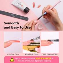 Makartt Fall Poly Nail Gel, 50ML Nude Nature Gel Builder For Nail Extension Autumn Fall Nails Gel Color For 3D Molding Gel Nail Strengtheners-Long-Lasting Supplies For DIY Salon Quality-A Siesta - 裸粉色 - 查看 4