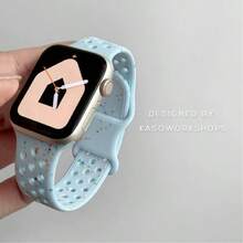 Compatible With Apple Watch Men's And Women's Watch Straps 3 Color Combination Set Simple Comfortable Soft Waterproof Sports Invisible Buckle Silicone Watch Strap Compatible With Apple Watch Series 10 /Ultra/9/8/7/6/SE/5/4/3 Fashion Watch Strap Compatible With 38/40/41/42/44/45/49/46MM Easy To Replace The Watch Strap