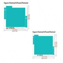 1 Set 5D Diamant Malerei Kit [11.8*11.8 Inches/15.7*15.7 Inches], Schneeflocken- und Kätzchen-Muster, geeignet für erwachsene Anfänger DIY Mosaik Diamant Malerei, Vollbohrung Handarbeit Diamant Malerei, kann Wohnzimmer, Schlafzimmer, Büro Wand dekorieren, eine Überraschung für Familie und Freunde, ohne Rahmen - Verschiedenfarbig - Übersicht 4