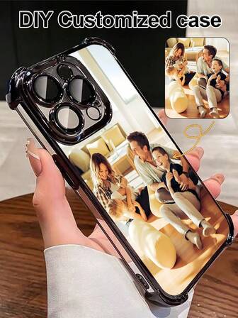 1pc Thick Four-Corner Anti-Fall TPU Customized Phone Case, Meets Customer Needs! Compatible With Apple 17Air/17promax/11/12/13/14/15/16/PROMAX/A13/A14/A15/A53/A55/A54/A55/S23/S23ultra/S24ultra/S24, Galaxy, Redmi, OPPO, Honor, Infinix Smart 8, Moto G30