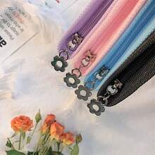 A5 Transparent Glitter PVC File Bag Student Stationery Storage Zipper Bag - Multicolor - View 5
