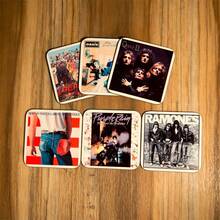 1 Set Customized Album Cover Drink Coasters, Choose Any Album To Create A Beautiful Coaster Set, Great Gift For Music Lovers, Christmas Gift, Customized Coasters - Multicolor - View 7