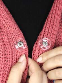 5/10 Set Of Ultra Clear Invisible Buttons - Fixed, Invisible Buttons For Sweaters And Shirts, Anti-Exposure Design, Transparent Snaps Invisible Snaps Plastic Buttons Clothing Accessories, Clothing Accessories, Kids Clothing Buttons, Clothing Accessories, Buttons, Shirt Button Sets, Sewing Accessories, Buttons, Clothing Buttons, Travel Necessities