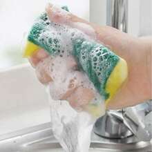 24片/12片/10片/6片/1片装厨房清洁海绵，耐刮擦洗碗海绵，适用于酒店/餐厅/商业用途，厨房清洁海绵，洗碗布，清洁抹布，耐刮擦洗碗海绵，厨房清洁海绵