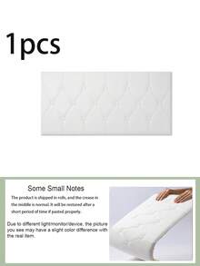 自粘式3D设计，优雅菱形图案装饰靠垫墙贴，适用于榻榻米床头板，柔软衬垫，黑白配色，适合卧室和客厅装饰，泡沫墙板，皮革包裹装饰防撞墙垫，卧室床头板墙面装饰，确保安全 - 彩色 - 查看 20