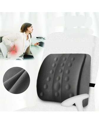 1pc Office Lumbar Support Cushion, Comfortable Spine Protection Pillow For Prolonged Sitting