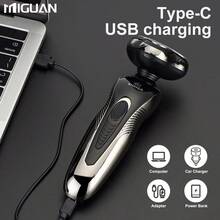 3-Head Rotary Electric Shaver, USB Rechargeable, Multi-Function (Trim Beard/Nose Hair), Ideal Gift For Men, 300mAh Battery Capacity - Multicolor - View 10