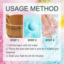 EELHOE Foot Bath Bomb Natural Old Ginger Foot Soak Ball Gentle Relax Foot Improve Sleep Quality Relief Fatigued Stress Exfoliating Reduce Remove Odor Dampness Clean Foot Bath Ball - 粉色 - 查看 10
