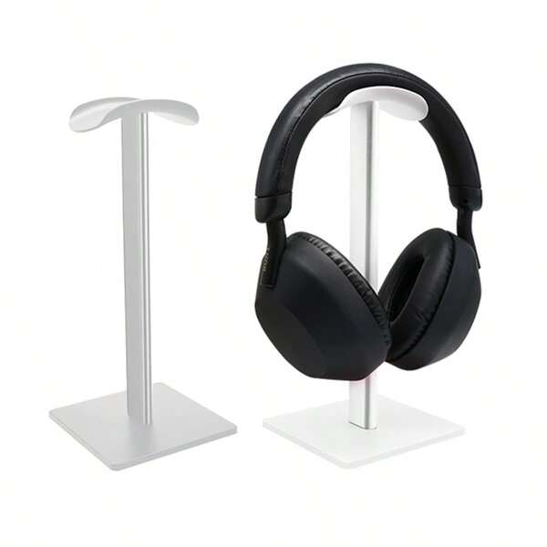 1pc Aluminum Alloy + TPU Headphone Stand, Gaming Headset Holder Rack For Computer Desk, Multi-Color Options