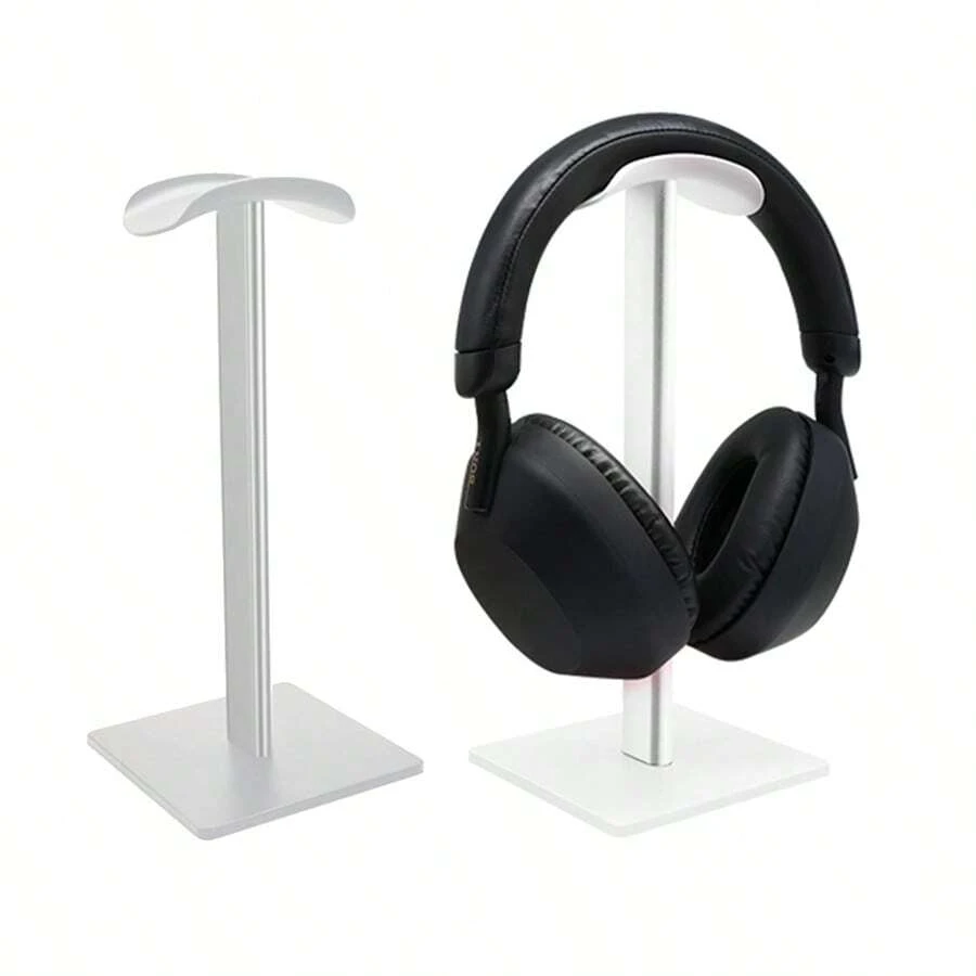 1pc Aluminum Alloy + TPU Headphone Stand, Gaming Headset Holder Rack For Computer Desk, Multi-Color Options