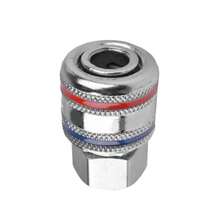 Engate Rapido Pneumatico Rosca Fêmea 1/4 Bsp - Prata - Visão 3