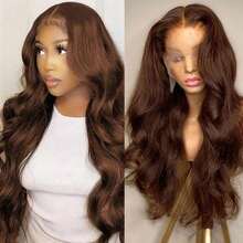 40 Inch 200% Density Wear And Go Glueless Wigs Human Hair Pre Plucked Pre Cut Brown 13x4 HD Lace Wigs Body Wave Lace Front Wigs Human Hair For Women 200% Density - màu nâu - Xem 10
