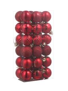 Hộp 36 quả bóng Giáng sinh nhân tạo, đồ trang trí cây thông Noel, thích hợp cho các buổi tụ họp lễ hội, tiệc Giáng sinh, vòng hoa, cây thông để bàn, đồ trang trí tiệc sinh nhật, đồ trang trí trung tâm mua sắm, địa điểm tổ chức đám cưới, lễ đón tiếp, sự kiện tốt nghiệp. Nhiều màu sắc, kích thước 1,57 inch - Nhiều màu - Xem 17