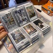 1pc 3-Inch Clear Plastic Photo Album With 84/120/240 Card Slots - Portable Wedding Album For Celebrity Cards, Movie Tickets, Durable Keepsake For Home Decor, Wedding Photo Albums, Celebrity Card Holder, Decorative Label Holder, Transparent Cover - Clear - View 10