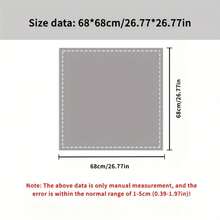 1pc 27.56 Color Contrast Printed Square Scarf, Thin Satin Women's Neck Scarf, Mature Style Headscarf - 彩色 - 查看 4
