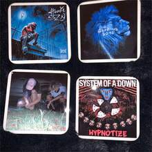 1 Set Customized Album Cover Drink Coasters, Choose Any Album To Create A Beautiful Coaster Set, Great Gift For Music Lovers, Christmas Gift, Customized Coasters - Multicolor - View 11