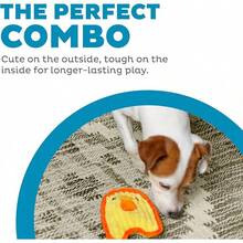 Outward Hound Durablez Minis Stuffing-Free Squeaky Plush Dog Toy For Puppies & Small Dogs - Interactive, Soft Yet Tough, No Mess, Jumbo Squeaker, Long-Lasting Play, Fox - Chicky - Xem 2