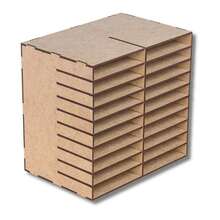 Organizer Holder For Touch Pens And Markers, Organizer Box, Niche In MDF, 120 Colors - tàu tuần dương - Xem 5