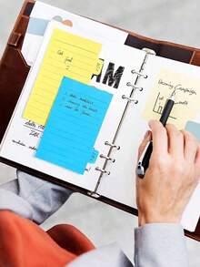 1 Set Of 64pcs Sticky Tab Dividers, With Bright Memo Notes & School Index Labels, Suitable For Students And Adults Learning Supplies - Nhiều màu - Xem 6