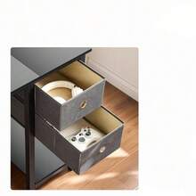 Elegant 40-Inch Wide Storage-Friendly Laptop Desk For Home Office, Sleek Black Computer Desk