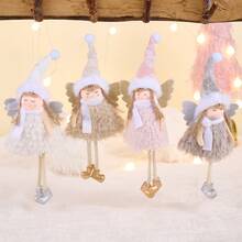 1-4Pcs Hanging Ornaments, Cute Angel Ornaments Bulk, Christmas Tree Ornaments, Angel Doll Hanging Decorations For Xmas Holiday Party Home (Ornament Set) Home Decor Christmas Decorations Room Decor Winter