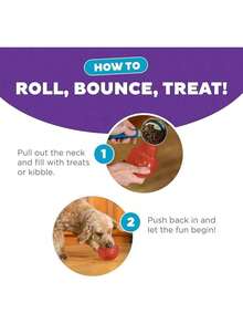 Outward Hound By Planet Dog Lover And Dog Mom Love Snoop Interactive Treat Dispensing Dog Lover And Dog Mom Love Toy, Large, Blue - 紅色 - 查看 2