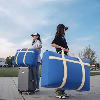 1 Stück hochwertige Reise-Gepäcktasche, multifunktionale faltbare Umzugstasche, große Kapazität tragbare Kleiderlagerungstasche, geeignet für Reisegepäck, Umzugslagerung, Schlafzimmerlagerung, Schlafsaallagerung, Saisonkleiderlagerung, unverzichtbar für Familien und Schlafsäle
