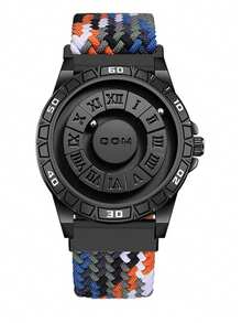 DOM Bestseller Watch For Men, Mirrorless Magnetic Waterproof Wristwatch, High-Tech Fashion Roman Steel Band Watch, Suitable As Christmas Gift For Family And Friends - Shape - View 18