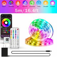 HBOWMDJIA 16ft-300ft Long Strip Light With APP Control And Remote Control, That Sync To Music, Adjustable Speed And Brightness, Color Changing LED Lights For Bedroom, Living Room, Family And Friends Reunion, TV Backlight, Halloween Atmosphere Creation And Christmas Party