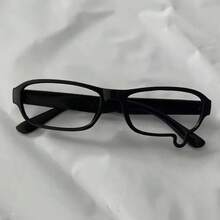 Y2K Lensless Cosplay Glasses, Neutral Water Drop-Shaped Frame, Durable PC Material And Hinge Design Style Decorative Accessories, Suitable For Women With Small Faces - Perfect Choice For Daily Wear And Music Festival Gifts - Rectangle - View 9
