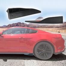 - Alern de panel basculante para falda lateral, compatible con Mustang Roush 2015 - 2025, accesorios traseros para Mustang, falda lateral trasera pequea con ala voladora - Negro - - Ver 1