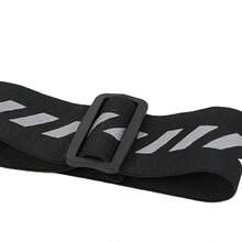 Colete de corrida com faixas refletivas, bolsa de peito, suporte de telefone no peito, adequado para exercícios, preto Fitness, corrida e ioga Roupas e acessórios Equipamentos de segurança e refletivos - Preto - Visão 5
