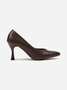 Vices Heels With Natural Leather Insole - Brown - View 3