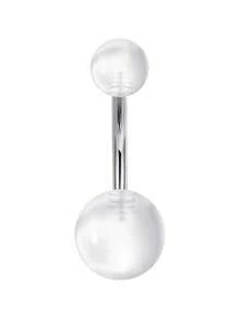 CIZME Belly Rings Short Bar Belly Button Rings Short Belly Button Ring Stainless Steel Belly Rings For Women 6mm Belly Button Rings Navel Rings Belly Button Piercing Jewelry 6mm, 1/4 Inch Short Belly Button Rings 14G 6mm Stainless Steel Short Belly Navel Button Rings For Women Men - Silver - View 50