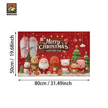 1 bộ/1 cái/2 cái Thảm cửa chống trượt họa tiết chủ đề Giáng sinh, Thảm cửa chống trượt sợi siêu bền, Thích hợp trang trí tiệc ngày lễ, nhà bếp, phòng tắm, phòng ăn, phòng ngủ, có thể làm quà tặng Giáng sinh - Nhiều màu - Xem 12