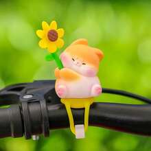 1/2 件自行车装饰 - 可爱风车游乐园电动自行车摩托车装饰卡通动物小风车 - 彩色 - 查看 5