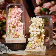 500+ piezas de cubiertas decorativas de flores cuadradas hechas a mano, adecuadas para flores de rosa en el Día de San Valentín, flores de orquídea, flores de clavel en el Día de Acción de Gracias, flores de jazmín