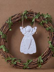 1 pièce Moule en silicone pour pendentif ange, 3 tailles de moule pour collier fait main, pendentif, porte-clés. Outil de fabrication de bijoux en résine époxy pour artisanat, cadeau de maison, cadeau de Noël, cadeau d'hiver - moule - Voir 6