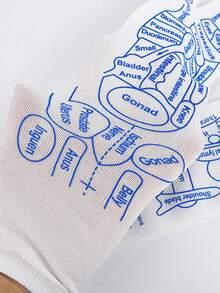 1/2 Pair Acupoint Massage Socks, Reflexology Foot Massage Socks With Acupoint Diagram For Men And Women, Foot Therapy Socks, Foot Meridian Massage Stick - Multicolor - View 4