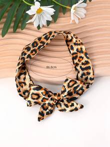 1 件波西米亚风格蝴蝶花卉豹纹波尔卡圆点丝带领带项链，适合女性夏季度假、日常休闲、派对、生日或圣诞节的理想礼物（图案随机） - 彩色 - 查看 11