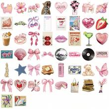 50pcs Y2K Retro Stickers, Artistic Stickers, Cool Stickers, Aesthetic Stickers, KPOP Graffiti Stickers, Waterproof Vinyl Stickers For Water Bottles, Laptops, Phones, Skateboards, Scrapbooks, Journals, Gifts