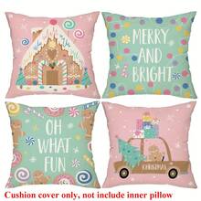 1-4 pezzi Federe per cuscini stile boho arcobaleno e sole - 45x45cm, design a cuori e nuvole cartoni animati Morandi, ispirazione per decorazione casa, cameretta, patio, divano e spazi esterni, chiusura con chiusura lampo, lavare a mano (senza cuscino incluso) - Rosa - Visualizzare 14