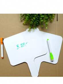 Conjunto de 10 Quadros Brancos de Dupla Face - Quadros Brancos Portáteis, Quadros de Mensagens para Aprendizado e Uso Doméstico com Superfície Apagável, Ideal para Sala de Aula, Casa e Escritório, Quadros de Escrita para Sala de Aula | Quadros Redondos | Quadros de Plástico, Quadros Apagáveis