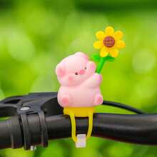 1/2 件自行车装饰 - 可爱风车游乐园电动自行车摩托车装饰卡通动物小风车 - 彩色 - 查看 6