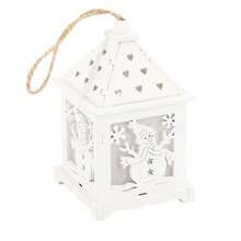 Christmas Lantern, Snowman/Elk/Angel Hanging Lantern LED Wood Lantern Toy For Holiday Party