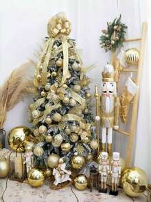 10 piezas Ramitas artificiales de cedro con purpurina dorada, Ramas y tallos de cedro falso, Adornos navideños con hojas de pino con purpurina, Hojas y tallos de cedro artificiales para manualidades DIY, coronas y decoración del hogar, Hojas falsas adecuadas para árboles, coronas y decoración del hogar