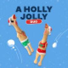 Outward Hound By Charming Pet Squawkers Earl Latex Squeaky Rubber Chicken Dog Toy, Funny Interactive Holiday Toy Dogs, Large Size - Bá tước Giáng sinh - Xem 2