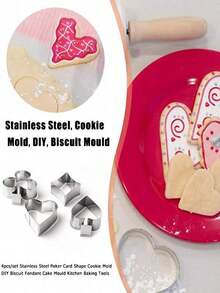 4 piezas Moldes de galletas de póker, moldes de galletas de acero inoxidable, moldes de galletas con forma de flor de ciruelo/pica/bloque/corazón, moldes de galletas DIY, moldes de pasteles hechos a mano, moldes de pasteles hechos a mano, moldes de galletas con cartas de juego, moldes para hornear pasteles, decoración de pasteles, decoración de fiestas, decoración de fiestas con temática de póker, moldes de fondant para jugar a las cartas - Plateado - Ver 4